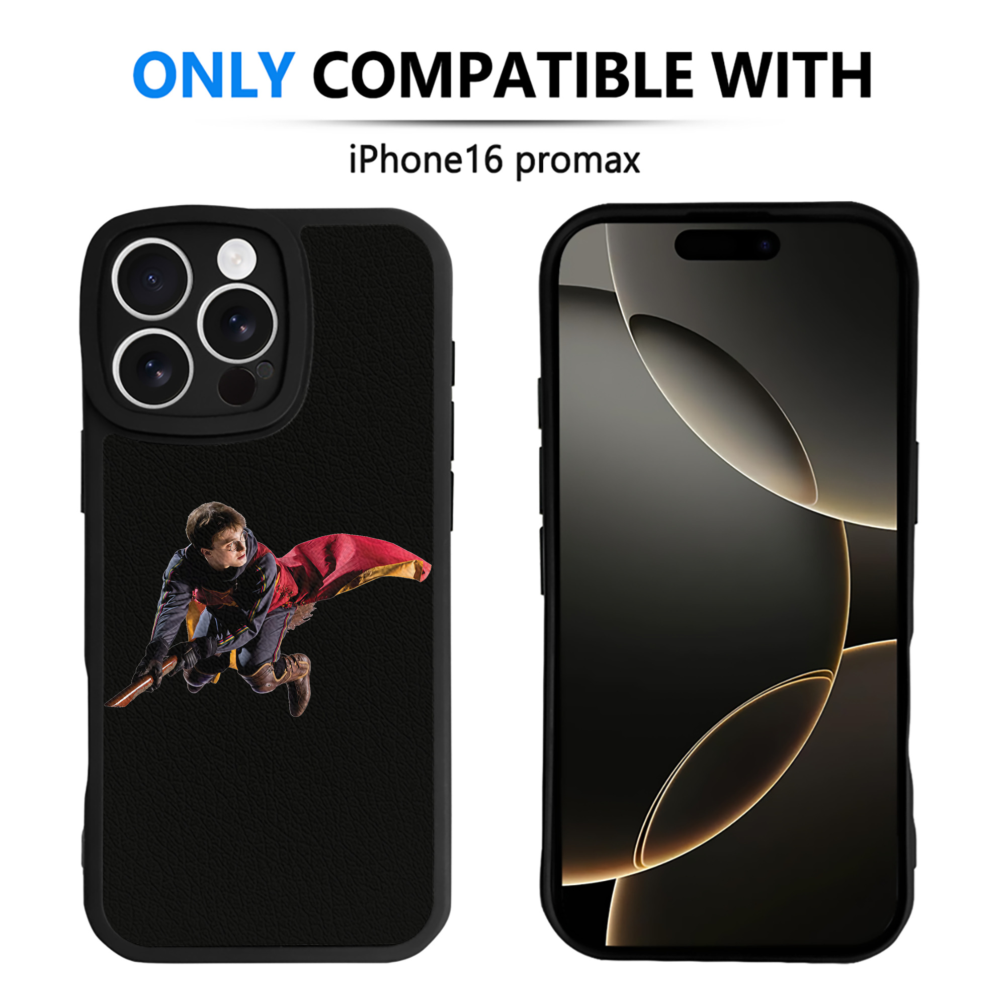 （画像用） Harry Potter ハリー・ポッターシリーズ 【iPhone 16シリーズ対応】シリコンスマホケース（レザー調） 材質：シリコン